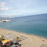 En primera linea de playa