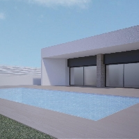 VILLA MODERNA DE NUEVA CONSTRUCCIÓN CON 3 DORMITORIOS Y PISCINA PRIVADA EN ASPE
