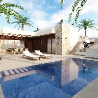 Villa independiente a la venta con 3 dormitorios y piscina privada en Ciudad Quesada.