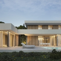 Villa de lujo a la venta con piscina privada y sótano en Moraira.