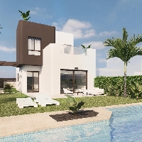 Villa a la venta de 3 dormitorios en primera línea de Golf en Pilar de la Horadada.