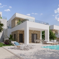 Villa de nueva construcción con piscina privada y vistas al mar en Polop