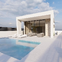 Chalet de una planta con 3 dormitorios y piscina privada en Torrevieja