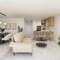 Bungalow de planta alta de 2 dormitorios con solarium privado a la venta en Pilar de la Horadada