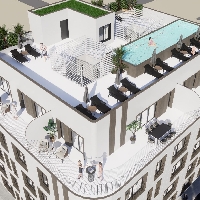 Ático en venta con piscina zona El Acequión Torrevieja