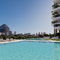 Apartamento de lujo de nueva construcción con 3 dormitorios con vistas al mar a la venta en Calpe, Costa Blanca