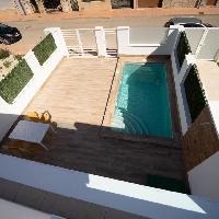 Chalet en venta obra nuevac on piscina en San Javier