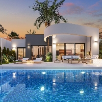 Villa de nueva construcción con 3 dormitorios y piscina privada en venta en primera linea de Golf( Los Alcázares) Villa de nueva construcción con 3 dormitorios y piscina privada en venta en primera linea de Golf( Los Alcázares)