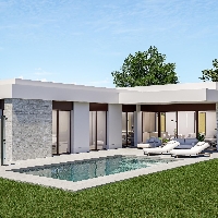 Villa de nueva construcción de 3 dormitorios con piscina privada rodeada de naturaleza en Pinoso(Alicante)