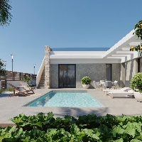 Villa de nueva construcción en un sola planta con 3 dormitorios en Hacienda del Álamo Golf Resort, Murcia