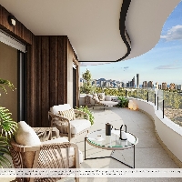 Ático de 2 dormitorios de nueva construcción en complejo residencial exclusivo con vistas al mar en Finestrat