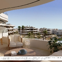 Ático de 3 dormitorios en complejo residencial exclusivo con vistas al mar en venta en Finestrat