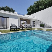 Villa adosada de nueva construcción en esquina con 3 dormitorios, piscina privada y solárium en Torre Pacheco(Murcia)