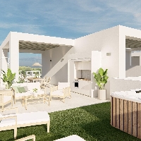 Ático de nueva construcción con 2 dormitorios y solarium privado cerca de la playa a la venta en La Serena Golf-Los Alcázares