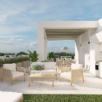 Ático de nueva construcción con 3 dormitorios y solarium privado en La Serena Golf a 300m de la playa en Los Alcázares