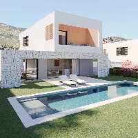 Villa de 4 dormitorios con piscina privada a la venta en Finestrat.