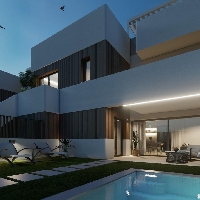 Bungalow de planta baja con 2 dormitorios y piscina privada a la venta en San Pedro del Pinatar