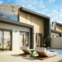 Adosado en venta obra nueva con piscina en Avileses