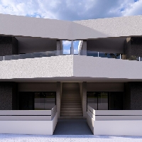 Bungalow de planta alta con 2 dormitorios y solarium privado en San Miguel de Salinas(Alicante)