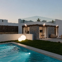 Villa independiente en una planta de 3 dormitorios con excelentes vistas panorámicas en Balcón de Finestrat