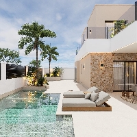 Villa de lujo con 4 dormitorios y piscina privada con jacuzzi a la venta en San Pedro del Pinatar