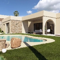 Villa de 3 dormitorios en una planta con piscina privada en resort de golf(Murcia)