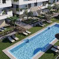 Ático de 3 dormitorios de nueva construcción a la venta en Santa Rosalia Lake and Life Resort(Murcia)