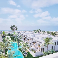 Apartamento moderno de 3 dormitorios en complejo residencial a la venta en Mar de Cristal(Cartagena)