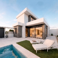 Villa moderna con 3 dormitorios y piscina privada en Pilar de la Horadada