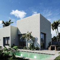 Villa en venta de obra nueva con piscina Oliva Nova Golf