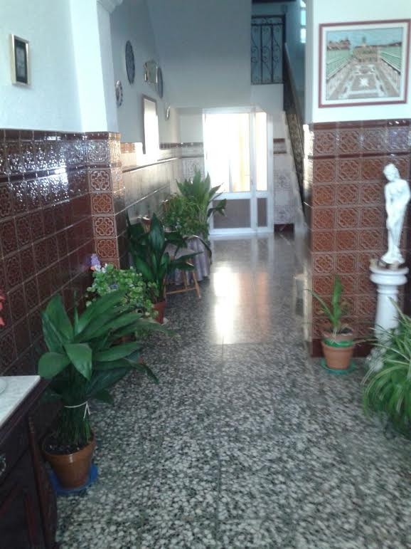 Entrada, desde la calle, puerta del patio al fondo